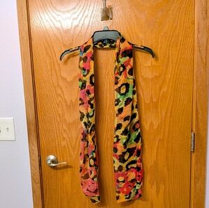 Colorful Leopard Print Scarf